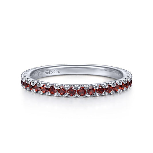 Garnet Stackable Ring