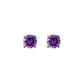Artistry Limited 14K White Gold Amethyst Birthstone Earrings