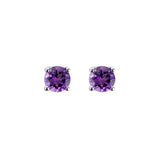 Artistry Limited 14K White Gold Amethyst Birthstone Earrings