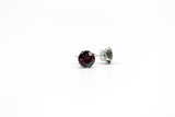 14K White Gold Created Alexandrite Earrings