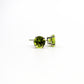 14K White Gold Peridot Earrings