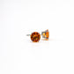14K White Gold Citrine Earrings