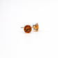 14K White Gold Citrine Earrings