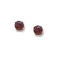 14K Gold Back - Garnet Earrings 4mm