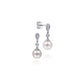Diamond & Pearl Drop Earrings