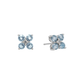 Diamond Flower Stud Earrings