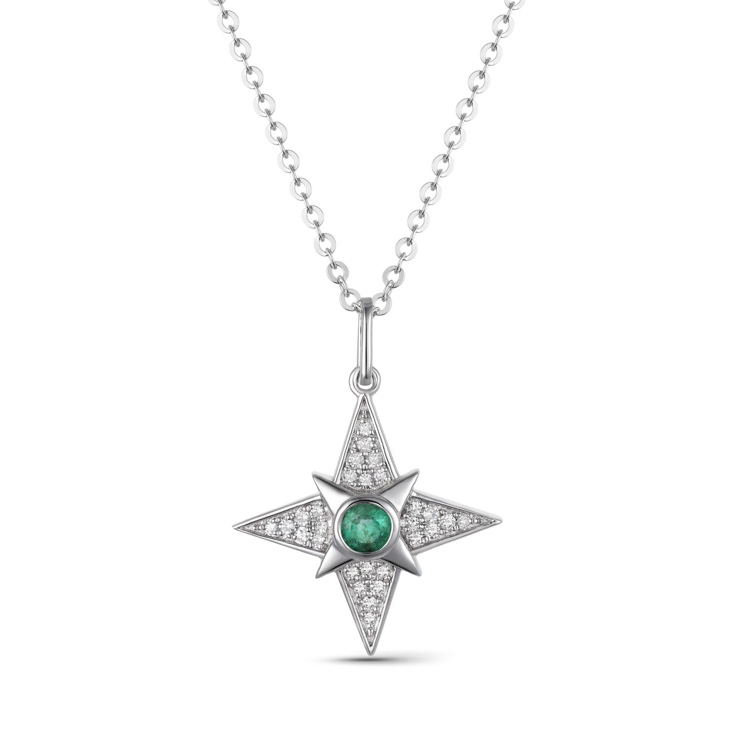 Emerald Star Necklace