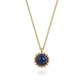 14K Yellow Gold Bujukan Lapis Pendant Necklace