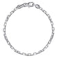 Sterling Silver 2.5mm Solid Box Chain Bracelet