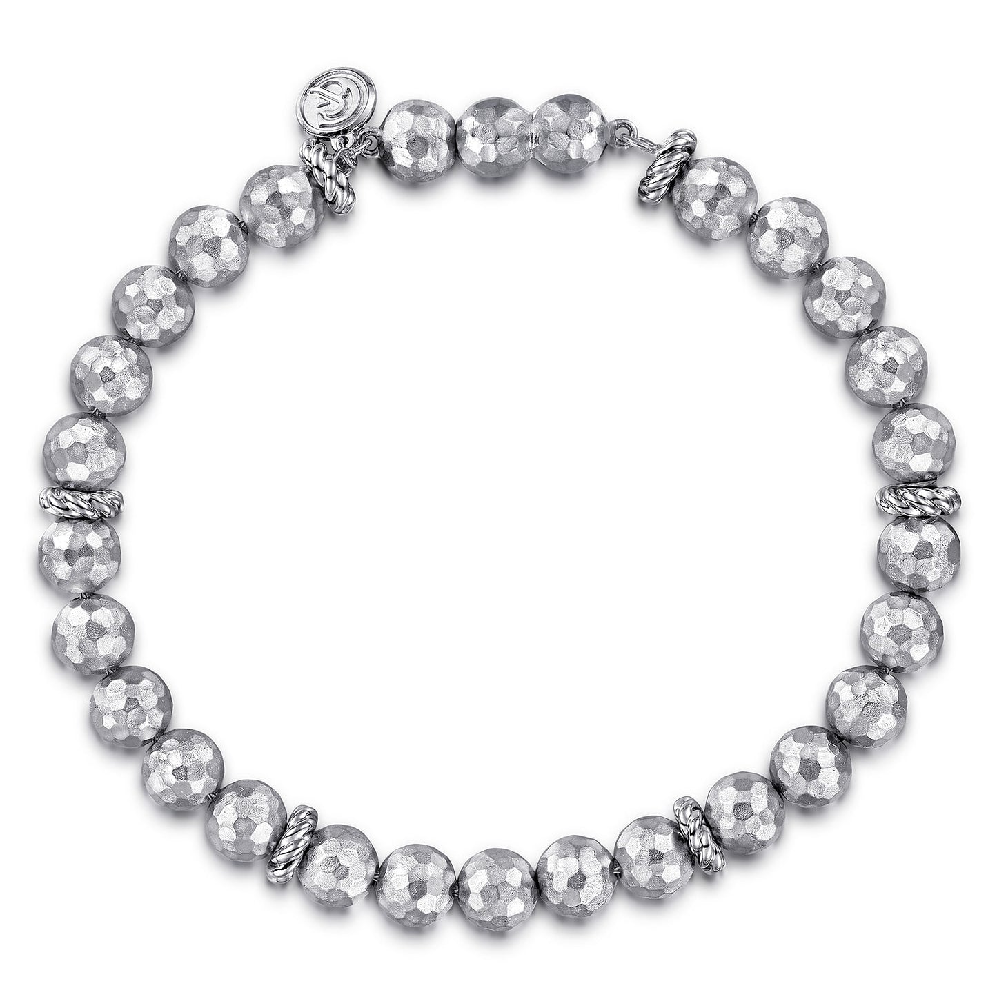 Sterling Silver Faceted Bead Bracelet