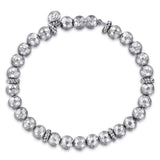 Sterling Silver Faceted Bead Bracelet