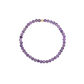 4MM Amethyst February Birthstone Beaded Bracelet - 7"