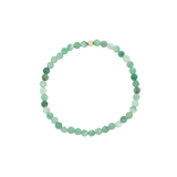 4MM Emerald May Birthstone Beaded Bracelet - 7"
