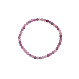 4MM Ruby July Birthstone Beaded Bracelet - 7"