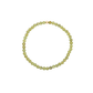 4MM Peridot August Birthstone Beaded Bracelet - 7"