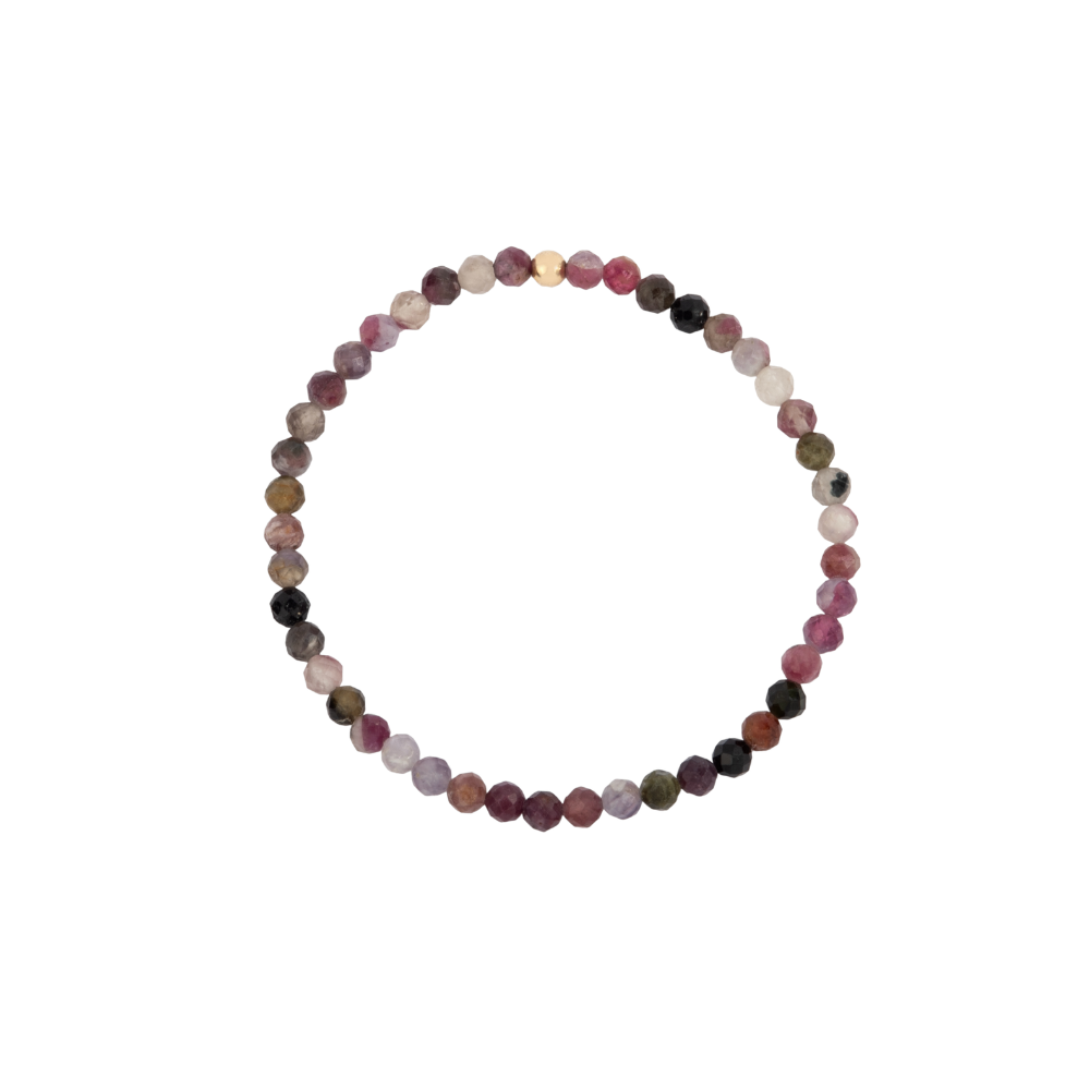 4MM Tourmaline October Birthstone Beaded Bracelet - 7"