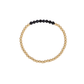 4MM Sapphire September Birthstone Bar Gold Filled Beaded Bracelet - 7"