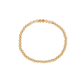 4MM Citrine November Birthstone Bar Gold Filled Beaded Bracelet - 7"