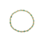 4MM Emerald & 14K Gold Filled Harmony Gemstone Beaded Bracelet - 7"