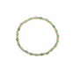4MM Emerald & 14K Gold Filled Harmony Gemstone Beaded Bracelet - 7"