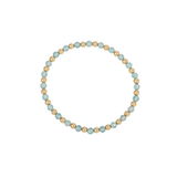 4MM Blue Topaz & 14K Gold Filled Harmony Gemstone Beaded Bracelet - 7"