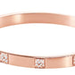 Swarovski Rose Gold Tone Tactic Bangle