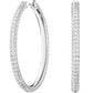 Swarovski Stone Clear Hoop Earrings