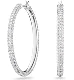 Swarovski Stone Clear Hoop Earrings