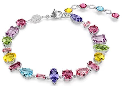 Swarovski Gema Bracelet with Multi Colored Stones - Rhodium Plated