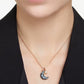 Swarovski Luna Pendant - Rose Gold Plated