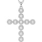 Swarovski Insigne Large Cross Pendant - Rhodium Plated