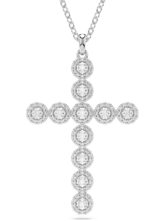 Swarovski Insigne Large Cross Pendant - Rhodium Plated
