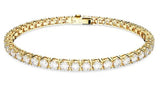 Swarovski MatrixTennis Bracelet - Gold Plated - Size Medium