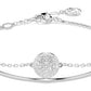 Swarovski Meteora Double Strand Bracelet - Rhodium Plated