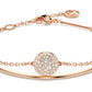 Swarovski Meteora Double Strand with Circle Bracelet - Rose Gold Plated