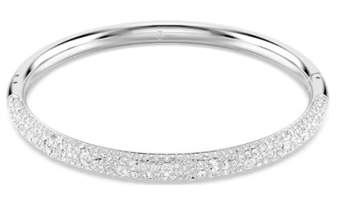 Swarovski Meteora Bangle - Rhodium Plated (Size M)