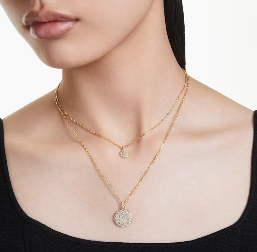 Swarovski Meteora Layered Pendant - Gold Plated