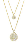 Swarovski Meteora Layered Pendant - Gold Plated