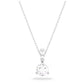 Solitaire Clear Pendant