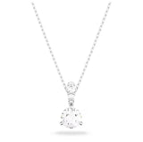 Solitaire Clear Pendant