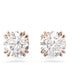 Swarovski Rose Gold Tone Clear Stud