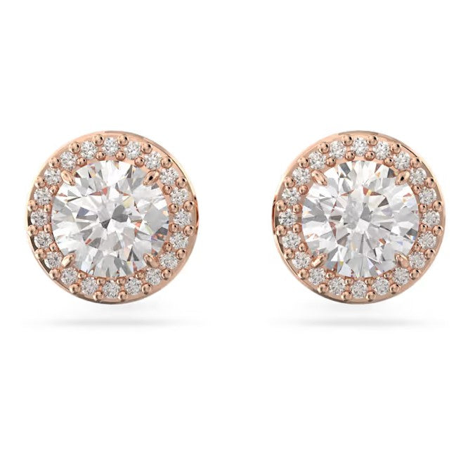 Swarovski Constella Rose Gold Tone Stud Clear Earring