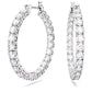 Swarovski Matrix Hoops in Clear