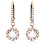Swarovski Constella Rose Gold Tone Clear Drop Earring