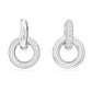 Dextera Interlock Earrings with Clear Stones