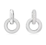 Dextera Interlock Earrings with Clear Stones