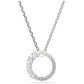 Swarovski Matrix Circle Pendant with Pearl