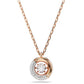 Dextera Rose Gold Tone Circle Pendant