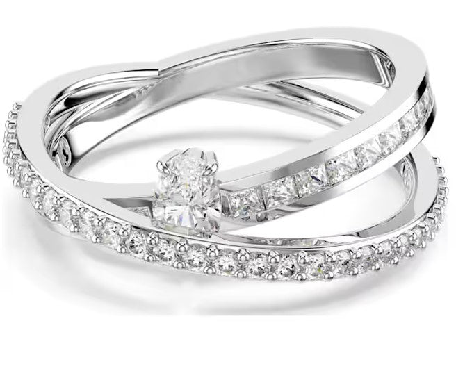 Swarovski Hyperbola Crisscross Ring Size 52 (5.75)