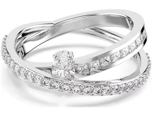 Swarovski Hyperbola Crisscross Ring Size 52 (5.75)